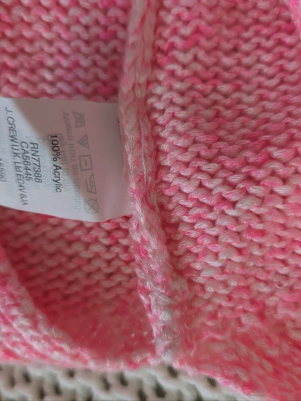 J.Crew Pink Chunky Knit Crewneck Sweater - Size S